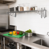 Thumbnail image #2 for Advance Tabco Special Value Series 18-Inch Heavy-Duty Double Mount Chrome Plated Wire Shelving Wall Bracket