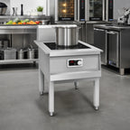 Thumbnail image #2 for Eurodib USA SPCI151PH Single-Burner Stock Pot Induction Cooktop with Legs, 5 kW, 240V