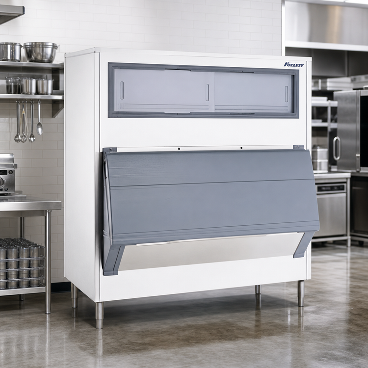 Product image #2 for Follett SmartGATE SG1350S-56 Upright Single Door Ice Storage Bin, 1360 lb Capacity