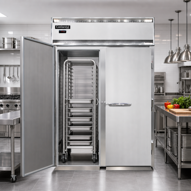 Product image #2 for Continental Refrigerator DL2WI-RT-E Designer Line 2-Section Extra-High Roll-Thru Warmer
