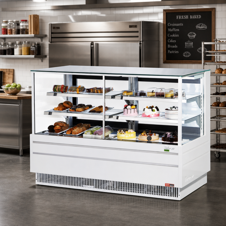 Product image #2 for Turbo Air 60.5-Inch Full-Service Combination Display Case with Refrigerated Right Side and Dry Left Side