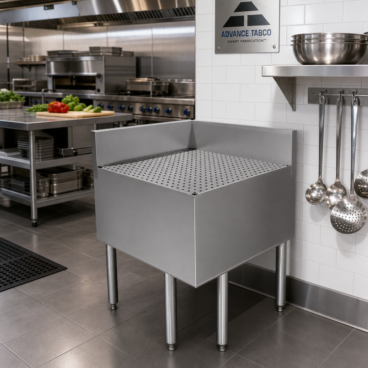Product image #2 for Advance Tabco Right-Side Corner Splash for SLD-2 Drainboards