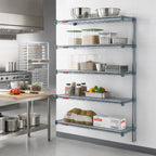 Thumbnail image #2 for Eagle Group Valu-Gard A5-74-2136VG 5-Tier Add-On Wire Shelving Unit, 36W x 21D x 74H, Green Epoxy Finish