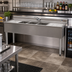 Thumbnail image #2 for Eagle Group 2200 Series Four-Compartment Underbar Sink Unit with Left and Right Drainboards, 84 x 24 Inch, 304 Stainless Steel