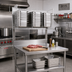Thumbnail image #2 for John Boos MBR01 Stainless Steel Table-Mount Meat Boat Rack, 48 in x 12 in x 25 in