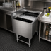 Thumbnail image #2 for Steel Works Stainless 18-1/2 x 24 x 30-Inch Underbar Ice Bin with 77-Lb Capacity and 7-Circuit Cold Plate