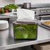 Thumbnail image #2 for Venue Tabletop Mini Interfold Napkin Dispenser with Advertisement Slot, Translucent Black Pearl