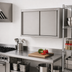 Thumbnail image #2 for Eagle Group 42-Inch Wall-Mounted Stainless Steel Cabinet with Sliding Doors