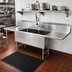 Thumbnail image #2 for John Boos B Series 2-Compartment Stainless Steel Sink with Left and Right Drainboards, 99-1/4 Inch Wide