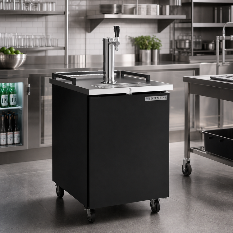 Product image #2 for Beverage-Air Portable Draft Beer Cooler, 24-Inch Wide, 7.66 Cu. Ft., 1-Keg Capacity, Single-Faucet Tower