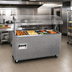 Thumbnail image #2 for Vollrath 2-Series Affordable Portable 3-Well Mobile Hot Food Station with Enclosed Storage Base and Buffet Breath Guard, 208-240V