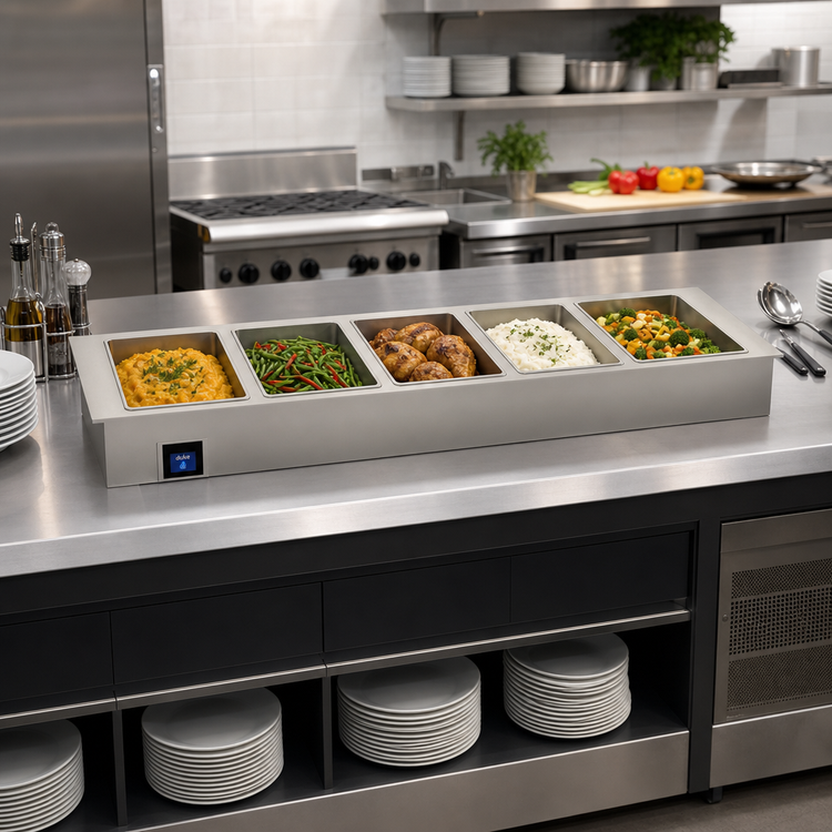 Product image #2 for Duke WWG5 5-Well Drop-In Waterless Electric Hot Food Well