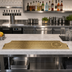 Thumbnail image #2 for 40-Inch Surface-Mount Beverage Drip Tray Trough with Integral Glass Rinser and PVD Brass Screen