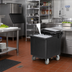 Thumbnail image #3 for Cateraide™ 125 lb Insulated Mobile Ice Caddy with Front Drain Faucet, Shelf, and 4 Swivel Casters