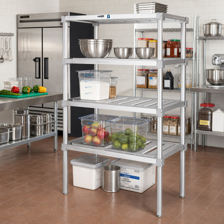 Product image #2 for Channel Aluminum Adjustable E-Channel Shelf, 60W x 24D x 2H