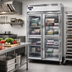 Thumbnail image #2 for Continental Refrigerator Designer Line D2FSNGDHD Two-Section Shallow Depth Reach-in Glass Door Freezer
