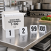 Thumbnail image #2 for Plastic Double-Sided Table Numbers Set, Numbers 1-100, 4 x 3-3/4 Inches