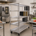 Thumbnail image #2 for New Age Mobile Aluminum Tray Drying Rack, 4-Level, 320-Tray Capacity
