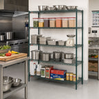 Thumbnail image #3 for Metro Super Erecta 5A477K3 Stationary Starter Wire Shelving Unit, 72"W x 21"D x 74"H, 5 Shelves, Green Epoxy Finish