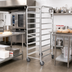 Thumbnail image #2 for Full-Size Mobile End-Load Aluminum Sheet Pan Rack, 10-Pan Capacity