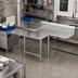 Thumbnail image #2 for John Boos Pro-Bowl L-Shaped Island Clean Dishtable, 14-Gauge 300-Series Stainless Steel, 60-Inch Machine-to-Corner x 144-Inch Corner-to-End, Right-to-Left Operation