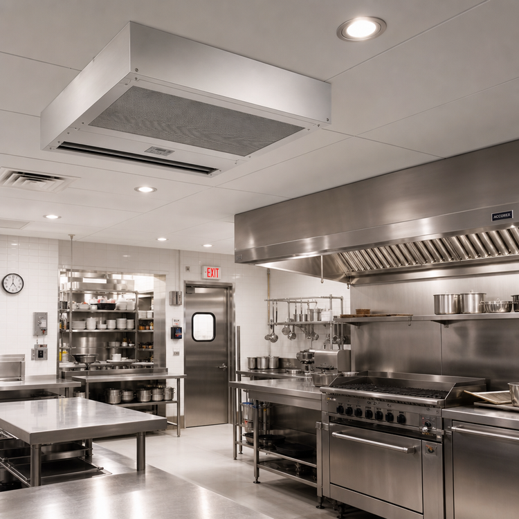 Product image #2 for Berner Architectural Recessed 12 Series Ambient Air Curtain, 72-Inch, 2 x 1/2 HP Motors