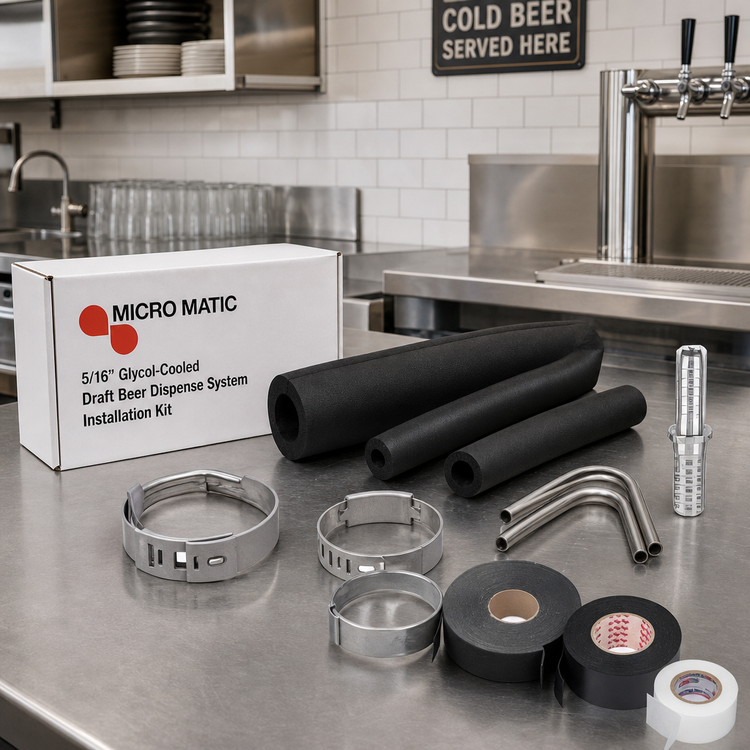 Product image #2 for Micro Matic 5/16-Inch Glycol-Cooled Draft Beer Dispense System Installation Kit