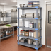 Thumbnail image #2 for Quantum Millenia Gray Polymer Shelving Starter Unit with 5 Solid Shelves, 36