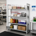 Thumbnail image #3 for Cambro Camshelving Premium Stationary 4-Tier Add-On Polymer Shelving Unit, 18 x 54 x 64 Inches, Vented and Solid Shelves