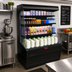 Thumbnail image #2 for Howard-McCray 30E Series SC-OD30E-6-SL-S Self-Contained Rear-Loading Open Merchandiser, 75-Inch Stainless Steel