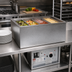 Thumbnail image #2 for Atlas Metal RM-HP-4 4-Pan Hot/Cold Drop-In Food Well with Remote Refrigeration