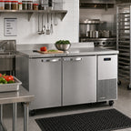 Thumbnail image #2 for True Mfg. - General Foodservice SPEC SERIES TWT-67-HC~SPEC3 67-1/4-Inch Stainless Steel Two-Section Worktop Refrigerator