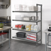 Thumbnail image #2 for Cambro Camshelving Basics Plus 4-Tier Solid Polymer Add-On Shelving Unit, 48
