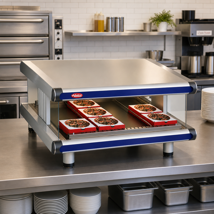 Product image #2 for Hatco Glo-Ray Designer Slant Single-Shelf Countertop Merchandising Display Warmer, 54.25-Inch Wide