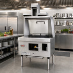 Thumbnail image #2 for Town Equipment MasterRange MF-1-SS One-Chamber Gas Wok Range with Flue, Brick-Lined Chamber, Swing Faucet, Stainless Steel Deck and Sides