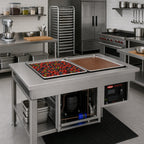 Thumbnail image #2 for Hatco FTBP-2 39-Inch Drop-In Frost Top with Self-Contained R-290 Refrigeration for 2 Full-Size Sheet Pans