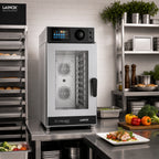 Thumbnail image #2 for Lainox Compact Naboo COEN101R Electric Countertop Boilerless Combi Oven, 10 Full-Size Hotel Pan Capacity, Programmable Touchscreen, Automatic Cleaning