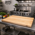 Thumbnail image #2 for John Boos Boos Block Northern Hard Rock Maple Edge Grain Kitchen Countertop, 60 x 42 x 1-1/2 Inch, Penetrating Oil Finish