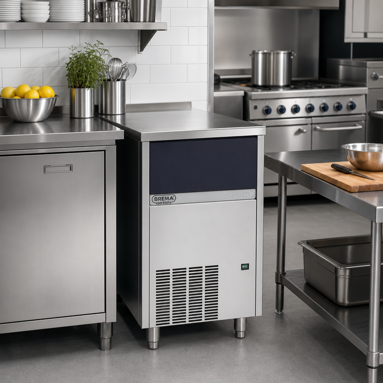 Product image #2 for Brema GB903AHC Undercounter Flake Ice Maker with Bin, Air-Cooled, 253 lb/Day, 66 lb Storage