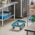 Thumbnail image #3 for Cambro Camdolly Open-Frame Beverage Carrier Dolly, 350 lb Capacity, Without Handle, Slate Blue