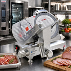 Thumbnail image #2 for Eurodib USA HBS250L 10-Inch Manual Gravity-Feed Belt-Drive Meat Slicer with Blade Sharpener