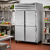 Thumbnail image #2 for True SPEC SERIES Two-Section Reach-In Refrigerator with 4 Half Stainless Steel Doors, Top-Mounted Self-Contained Refrigeration