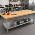 Thumbnail image #2 for Boos Block Blended Edge Grain Maple Kitchen Countertop, 144 x 48 x 1-3/4 In., Varnique Finish