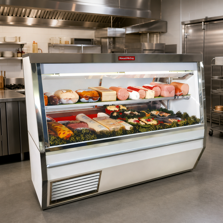 Product image #2 for Howard-McCray 34N Series 72-Inch Remote Double Duty Deli Meat & Cheese Service Case with Straight Glass and LED Lighting