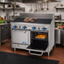 Thumbnail image #2 for Comstock-Castle 48-Inch Gas Char-Broiler Range with 2 Space-Saver Ovens