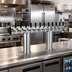 Thumbnail image #2 for 12-Faucet Winged Bridge Glycol-Cooled Countertop Beer Draft Tower, Polished Chrome