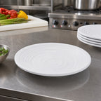 Thumbnail image #3 for American Metalcraft MRP11CL Round Melamine Plate, Cloud, 11 1/8-Inch Diameter Case of 12