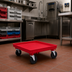 Thumbnail image #2 for Rack-Master Red Dish & Glass Rack Dolly Base, Platform Design, 21 x 21 Inches, 350 lb Capacity