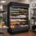 Thumbnail image #2 for Howard-McCray 99-Inch Low-Base Open Merchandiser with Remote Refrigeration and Lighted Shelves