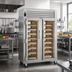 Thumbnail image #2 for Traulsen Spec-Line R Series Pass-Thru Heated Holding Cabinet, 2-Section, Standard Depth, Full-Height Glass Doors